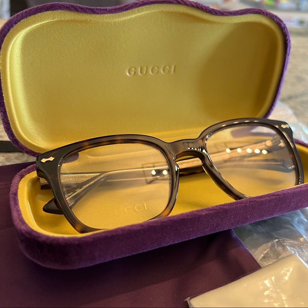GUCCI eyeglasses unisex tortoise brand new $430
